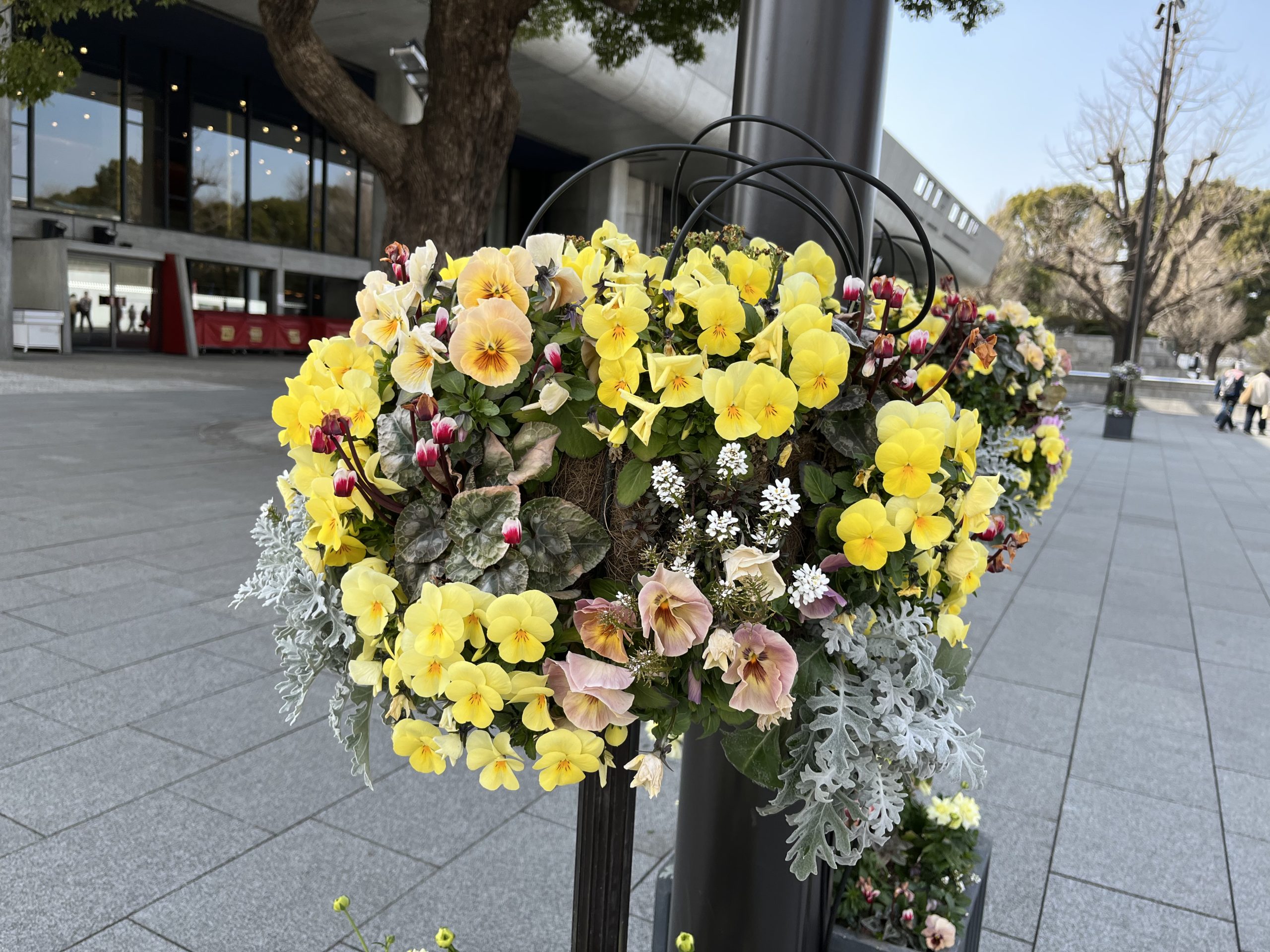 上野公園の花スタンド